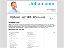 Tablet Screenshot of johan.com